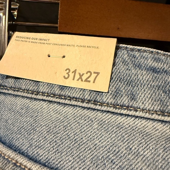 Kancan Womens 31 x 27 high Rise Light Blue Distressed Boyfriend Jeans - Picture 7 of 8